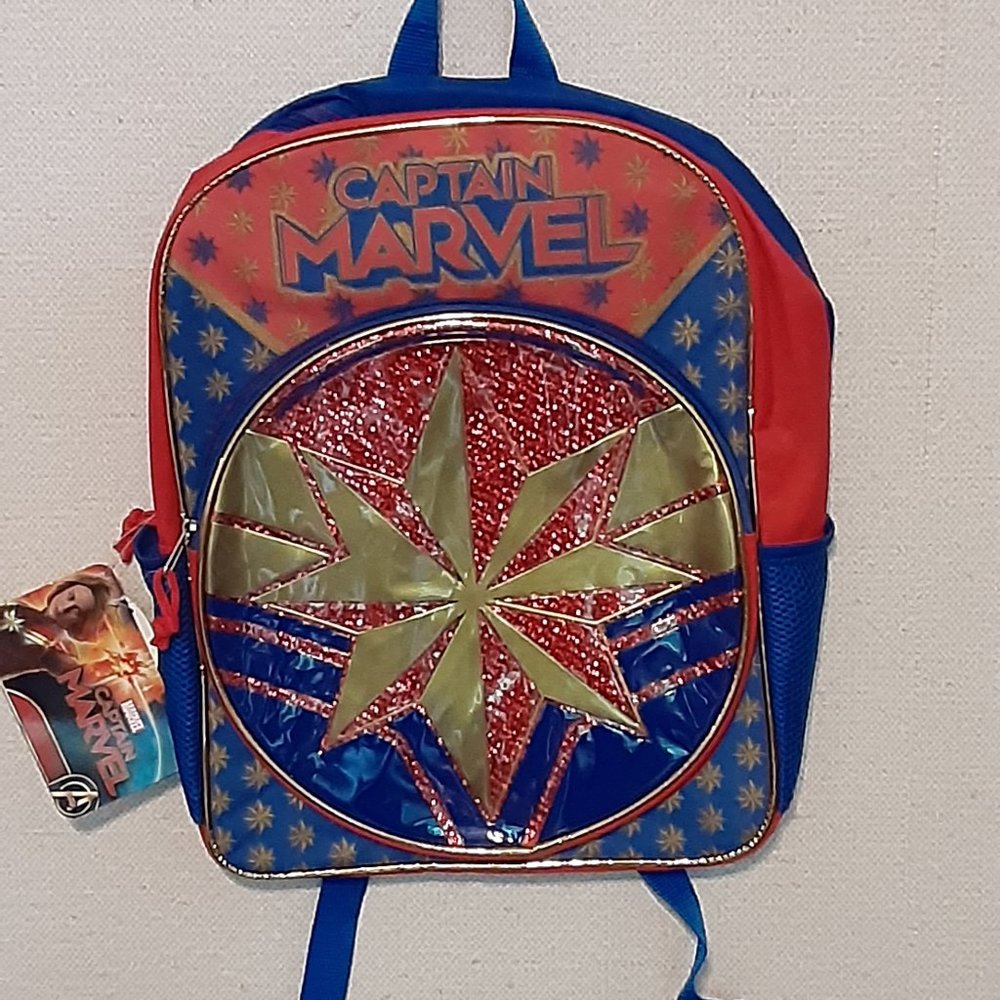 CAPTAIN MARVEL & MARVEL COMIC CHILDREN'S BACKPACKS!